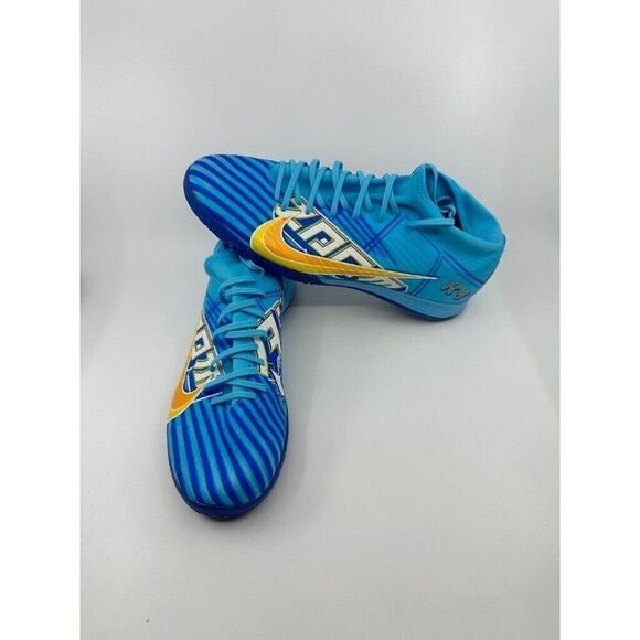 Nike Zoom Mercurial Superfly 9 KM IC Soccer Shoes Blue DO9346-400 Men's Size 11 - Picture 1 of 6